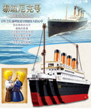 Model building kits city Titanic RMS ship 3D blocks Educational model building toys hobbies for children compatible with legoe