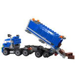 LEGO 163pcs DIY Transport Dumper Truck Toys Small Particles Building Blocks Model Early Educational Toy for Kids