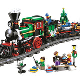 LEGO city The Christmas Winter Holiday Train 3D blocks model building toy 10254