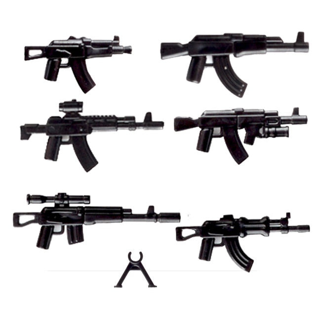 LEGO Military Swat Team Guns Weapon Pack City Police Soldiers Figure WW2