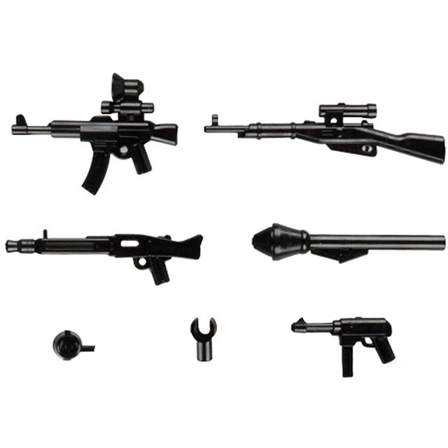 LEGO Military Swat Team Guns Weapon Pack City Police Soldiers Figure WW2