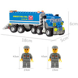 LEGO 163pcs DIY Transport Dumper Truck Assembling Toys Small Particles Building Blocks Educational  Brinquedos legoeings