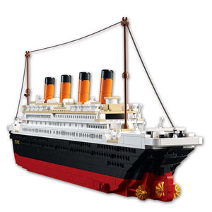 Model building kits city Titanic RMS ship 3D blocks Educational model building toys hobbies for children compatible with legoe