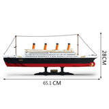 Model building kits city Titanic RMS ship 3D blocks Educational model building toys hobbies for children compatible with legoe