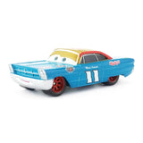 Disney Pixar Cars Racer King Chick Hicks Dinoco Lightning McQueen Metal Toy Car For Kids Gift 1:55