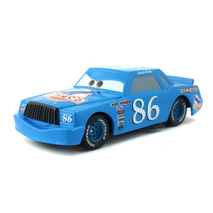 Disney Pixar Cars Racer King Chick Hicks Dinoco Lightning McQueen Metal Toy Car For Kids Gift 1:55