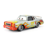 Disney Pixar Cars Racer King Chick Hicks Dinoco Lightning McQueen Metal Toy Car For Kids Gift 1:55