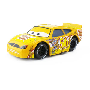 Disney Pixar Cars Racer King Chick Hicks Dinoco Lightning McQueen Metal Toy Car For Kids Gift 1:55