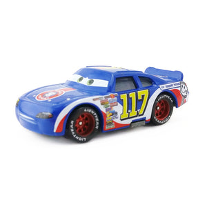 Disney Pixar Cars Racer King Chick Hicks Dinoco Lightning McQueen Metal Toy Car For Kids Gift 1:55