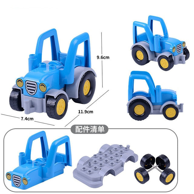 LEGO DIY Big Duploe Block Set Toys Compatible With Duploe Baseplate Car