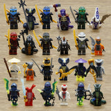 LEGO 24pcs/lot NINJA Heroes Kai Jay Cole Zane Nya Lloyd With Weapons Action Toy Figure Blocks