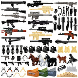 LEGO Military Swat Team Guns Weapon Pack City Police Soldiers Figure WW2