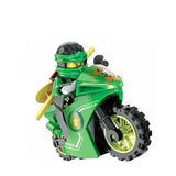 LEGO NINJA Heroes Kai Jay Cole Zane Nya Lloyd Motorcycle With Weapons Building Blocks Figure