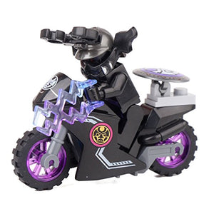 LEGO NINJA Heroes Kai Jay Cole Zane Nya Lloyd Motorcycle With Weapons Building Blocks Figure