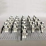 21pcs/lot STAR WARS Wolfpack Clone Trooper Commander Fox Clone Trooper Captain Rex compatible legoe Mini toy fig building block