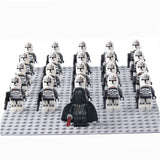 21pcs/lot STAR WARS Wolfpack Clone Trooper Commander Fox Clone Trooper Captain Rex compatible legoe Mini toy fig building block