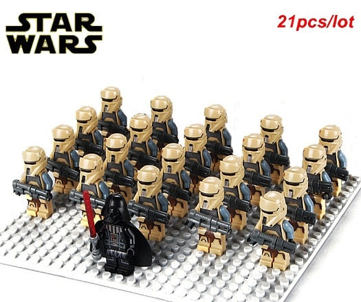 LEGO 21PCS/LOT STAR WARS Wolfpack Clone Trooper Commander Captain Rex Storm Trooper