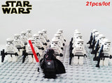 LEGO 21PCS/LOT STAR WARS Wolfpack Clone Trooper Commander Captain Rex Storm Trooper