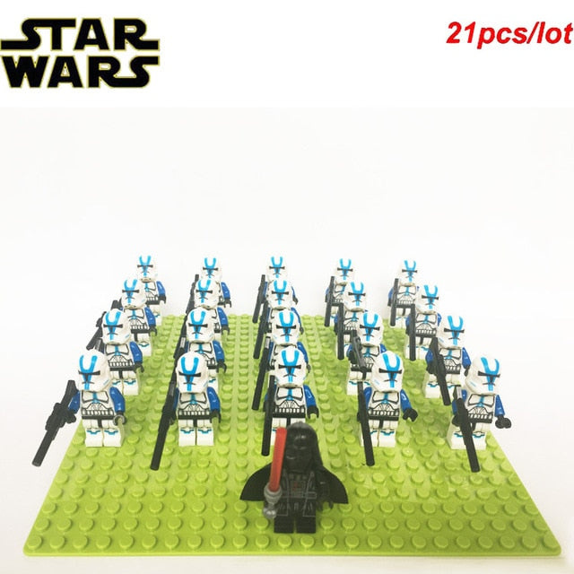 LEGO 21PCS/LOT STAR WARS Wolfpack Clone Trooper Commander Captain Rex Storm Trooper