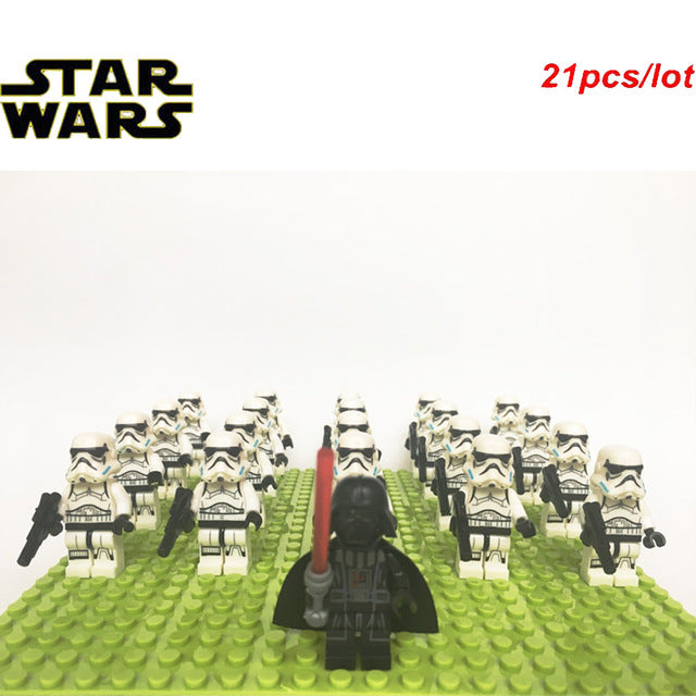 LEGO 21PCS/LOT STAR WARS Wolfpack Clone Trooper Commander Captain Rex Storm Trooper