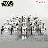 LEGO 21PCS/LOT STAR WARS Wolfpack Clone Trooper Commander Captain Rex Storm Trooper