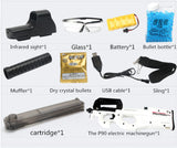 P90 Graffiti Edition Electric Toy GUN Water Bullet Bursts Gun Live CS Assault Snipe Weapon Outdoor Pistol Toys