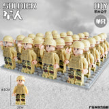 20PCS Military Team City Police Armed Assault Army soldiers legoingly Weapons Guns Figure WW2 World War Blocks Gift Baby Toys