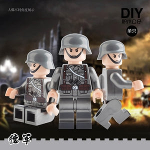 20PCS Military Team City Police Armed Assault Army soldiers legoingly Weapons Guns Figure WW2 World War Blocks Gift Baby Toys