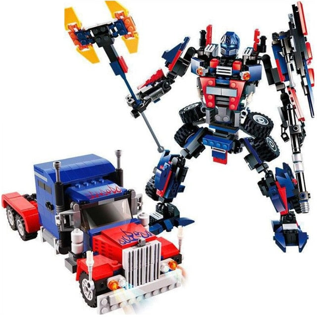 LEGO  2 In 1 Transformation Series Robot Vehicle Sport car DIY Building Blocks Kit Toys Kids Best Gifts