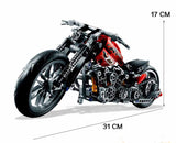 LEGO 378Pcs Technic Motorcycle Exploiture Model Harley Vehicle