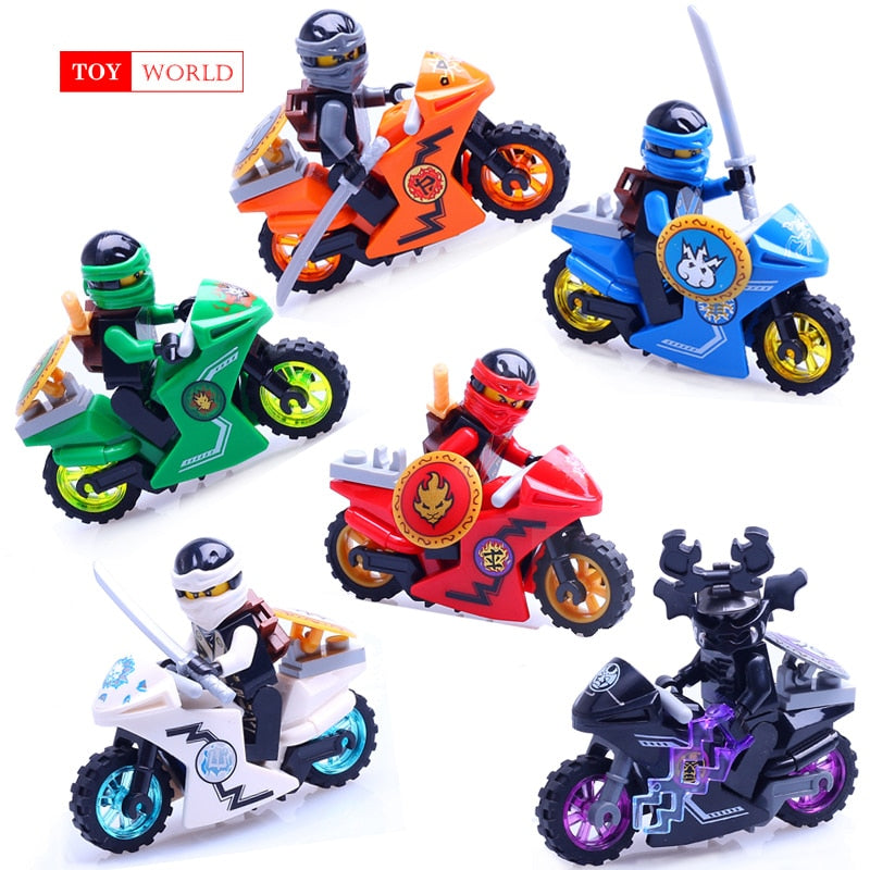 LEGO Ninja Motorcycle Building Blocks Bricks toys Compatible Ninja for kids gifts Carmadon Kai Jay Zane Cole