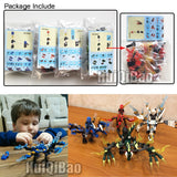 115pcs+ ninja dragon knight building blocks enlighten toy for children Compatible Legoing Ninjagoes DIY bricks for boy friends