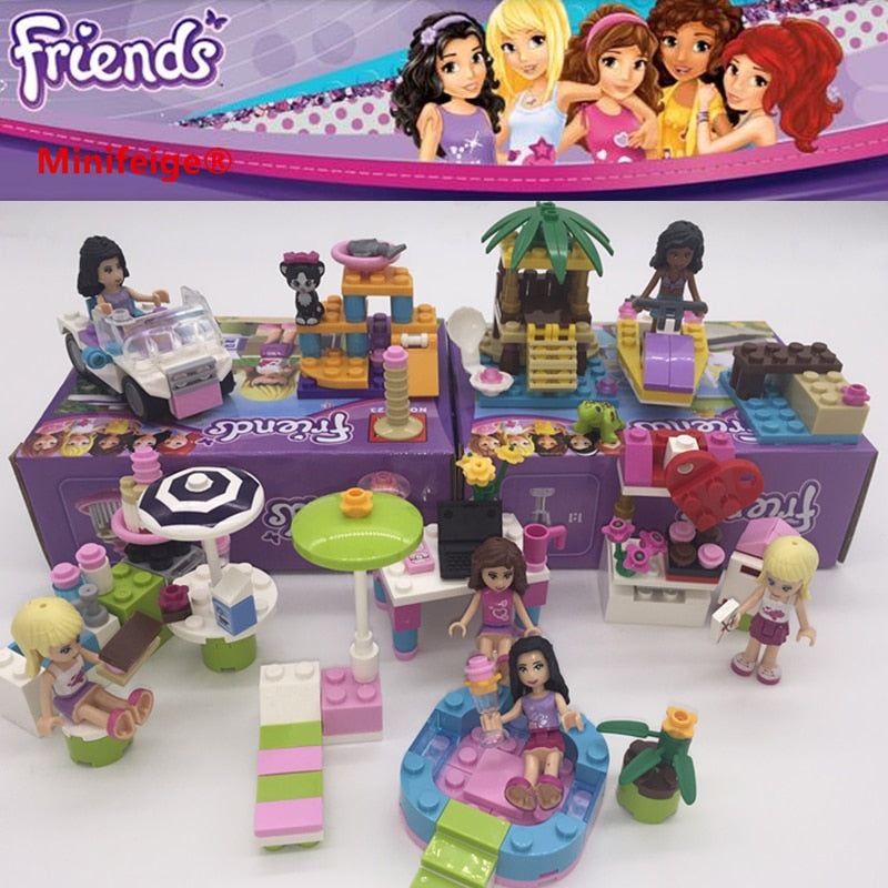 LEGO Girl Stephanie Mia Olivia Andrea Emma Andrea Blocks Learning Gift Building Blocks Gifts Toys