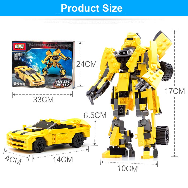 LEGO 2-in-1 Transformation Serie Building Blocks Set Robot Car Truck Model Deformation Gudi Toy for boy