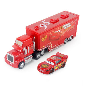 Disney Pixar Cars 2 3 Toys Lightning McQueen Jackson Storm Mack Uncle Truck 1:55 Diecast Model Car Toy