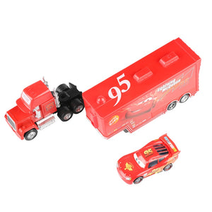 Disney Pixar Cars 2 3 Toys Lightning McQueen Jackson Storm Mack Uncle Truck 1:55 Diecast Model Car Toy