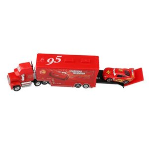 Disney Pixar Cars 2 3 Toys Lightning McQueen Jackson Storm Mack Uncle Truck 1:55 Diecast Model Car Toy