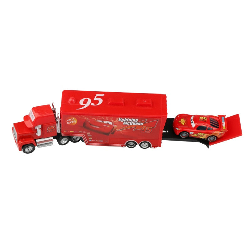 Disney Pixar Cars 2 3 Toys Lightning McQueen Jackson Storm Mack Uncle Truck 1:55 Diecast Model Car Toy