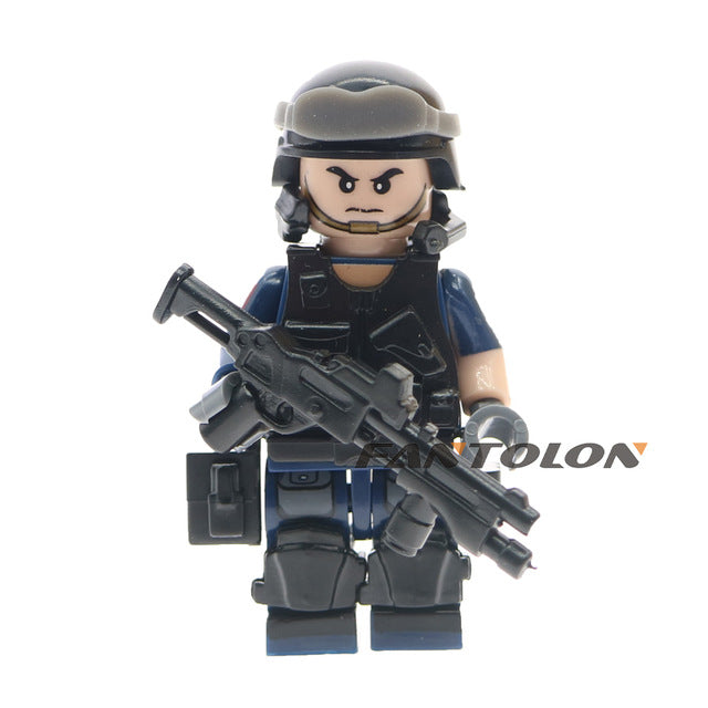 LEGO WW2 Russian Italy US germans British military army soldiers building blocks diy mini brick figures