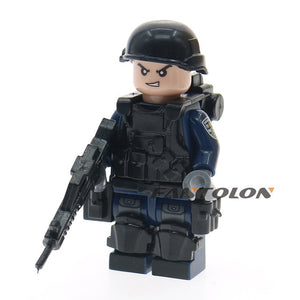 LEGO WW2 Russian Italy US germans British military army soldiers building blocks diy mini brick figures