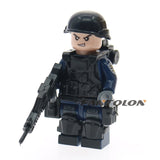 LEGO WW2 Russian Italy US germans British military army soldiers building blocks diy mini brick figures