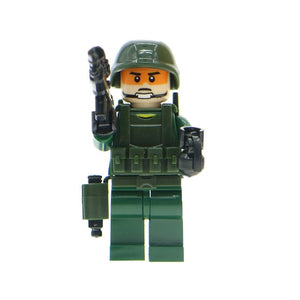 LEGO WW2 Russian Italy US germans British military army soldiers building blocks diy mini brick figures