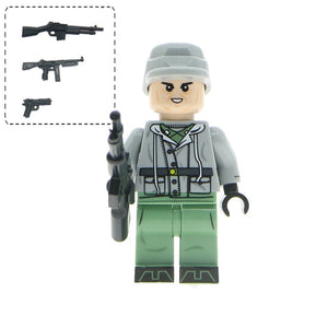 LEGO WW2 Russian Italy US germans British military army soldiers building blocks diy mini brick figures