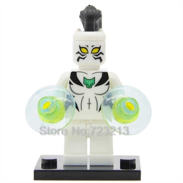 LEGO Super Hero White Tiger Doctor Octopus Figure Starfire Vulture Raven Mysterio Robin Electro Building Blocks Toys