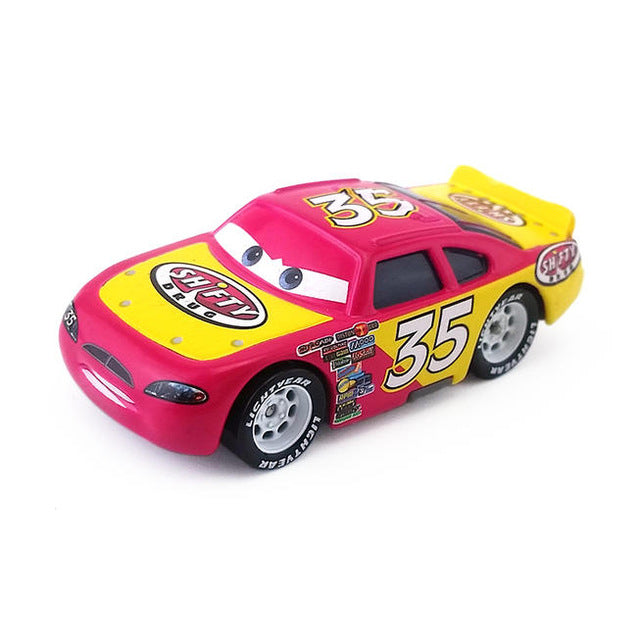 Disney Pixar Cars Racer King Chick Hicks Dinoco Lightning McQueen Metal Toy Car For Kids Gift 1:55