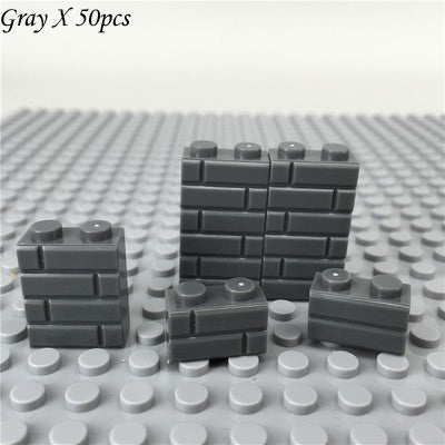 LEGO City Plants DIY Block Brick 1X2 Wall Brick MOC Building Blocks Parts Blocks Creative Children Toys Gifts