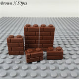 LEGO City Plants DIY Block Brick 1X2 Wall Brick MOC Building Blocks Parts Blocks Creative Children Toys Gifts