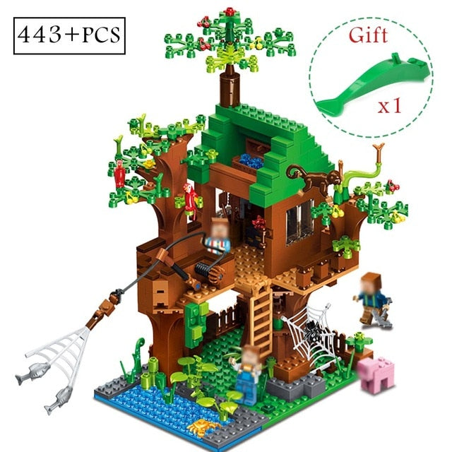 LEGO Minecrafted Classic Tree House My world City Figures Building