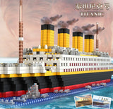 LEGO Titanic RMS Blocks Building Cruise boat set brick Children toys Aircrafted Carrier Pirate Black Pearl