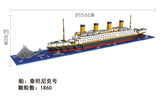 LEGO Titanic RMS Blocks Building Cruise boat set brick Children toys Aircrafted Carrier Pirate Black Pearl